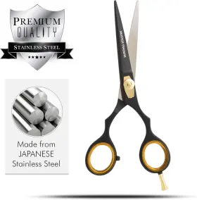 Meister Trader 749847784291 Traders Professional 6.5 Inch Hair Cutting Scissors - Stainless Steel Bl