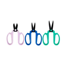 Meraki Floral Tools 600310867906 Flower Scissors Set Of 3 Carbon Steel Blades Sizes In Cool Analogous Colors