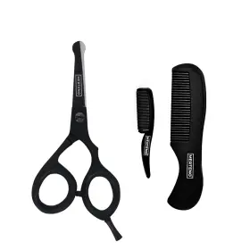 Merteno 728434658603 4.2 Inch Japanese Steel Rounded-tip Beard Mustache Scissors Nose Hair