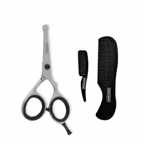 Merteno 728434658610 4.2 Inch Japanese Steel Rounded-tip Beard Mustache Scissors Nose Hair Ear Tr