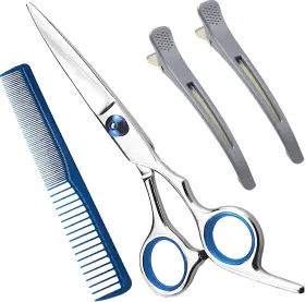 Haircut-1 Meuut Hair Cutting Scissors Set 6.5 Inch - Sharp Barber Haircut With St