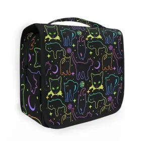 P313c350s593 Mnsruu Hanging Toiletry Bag Witchcraft Black Cats Makeup Travel For T