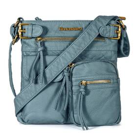 Montana West B2b-mwc-046jean Crossbody Bag For Women Multi Pocket Shoulder Medium Travel Purs