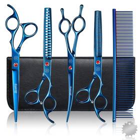 Moontay 757818068080 Professional Dog Grooming Scissors Set 7 Inch/8 Inch Pet C