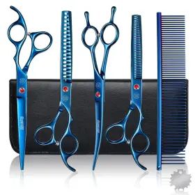 Moontay 757818068080 Professional Dog Grooming Scissors Set 7 Inch/8 Inch Pet C