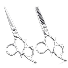 Moontay 757818068264 5.5 Inch Hair Cutting Shears Set With Large Finger Holes Professional Ba