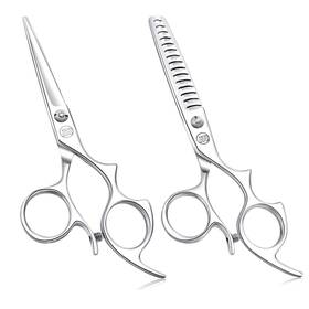 Moontay 757818068295 6.0 Inch Hair Cutting Shears Set With Large Finger Holes Professional Ba