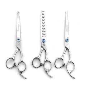Moontay 757818068417 Professional Dog Grooming Straight Curved Thinning/blending/chunk Inch