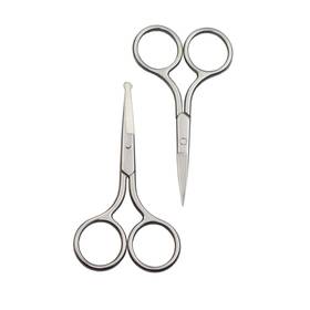 Motanar 713721452705 Eyebrow And Nose Hair Scissors 3.5 Inch Stainless Steel Professional Facial H