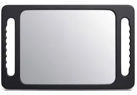 Mpowtech 787997497296 Double Handle Mirrors 15.94 Inch X 10.16 - Large Hand Held Mirror With B