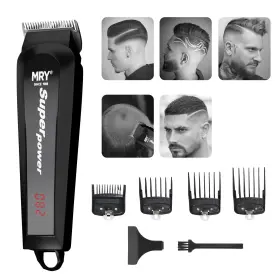 Clippers-d07a Mry Cordless Hair Clippers Rechargeable Lcd Display Professional Guide Combs