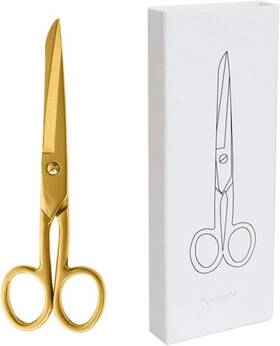 Multibey 639846032595 7 Inch Gold Professional Scissors Stainless Steel Heavy Duty Fabric