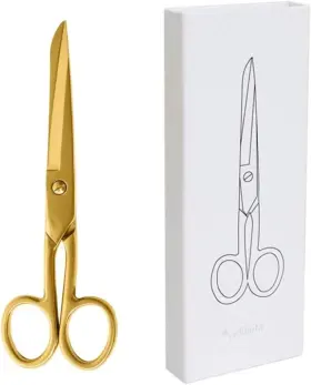 Multibey 639846032595 7 Inch Gold Professional Scissors Stainless Steel Heavy Duty Fabric