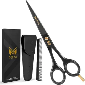 Musi 744759719133 Barber Hair Cutting Scissors 6.5 Inch 420 Japanese Standard Stainless Steel S Musi 744759719133 Barber Hair Cutting Scissors 6.5 Inch 420 Japanese Standard Stainless Steel S