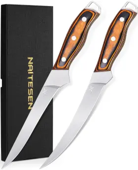 Nntg02g Naitesen Professional Boning Knife And Fillet Set 2 Super Sharp Outstanding Fle