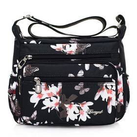 Nawoshow 591817463246 Nylon Floral Multi-pocket Crossbody Purse Bags For Women Travel Shoulder Bag