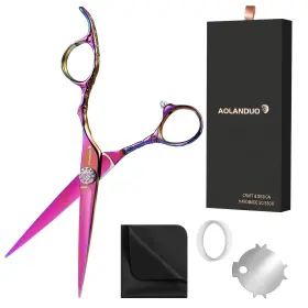 Nelannxi 727277459309 Aolanduo 6 Inch Pink/neon Hair Cutting Shears/barber Scissor-high End Aichi Steel Nelannxi 727277459309 Aolanduo 6 Inch Pink/neon Hair Cutting Shears/barber Scissor-high End Aichi Steel