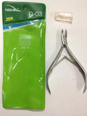 Nghia 796433739722 Stainless Steel Cuticle Nipper C-04 Previously D-03 Jaw 14 Grey