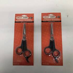 Night Hawk 66736 Professional Barber Scissors Lot Of 2 New Sealed