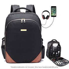 Nihaneh 604787369949 Travel Backpack For Barbers Hairstylist Clippers Backpacks Barber Tools S
