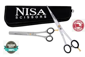 375075 Nisa Professional Barber Scissor And Thinning Sci. Size 7in