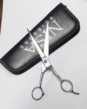 Nisa B07770 German Professional Shears Barber Scissors With Polished Finish Size 7 Inch