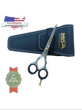 Nisa Bs-3500 Professional 5.5 Inch Size German Barber Hair Scissors Catch Cut Style Serration
