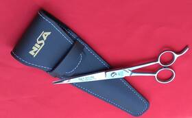 Nisa Sk577315 Professional German Barber Hair Cutting Scissors Catch/ Cut Styling Wet Or Dry
