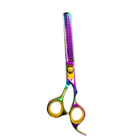 Nixcer 804467329199 Professional Sharp Cnc Hair Thinning Scissors For Men &women 6 Inch Rainbow