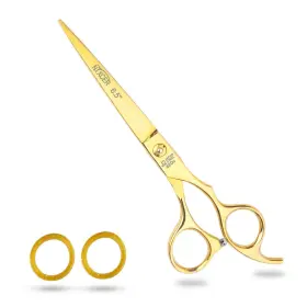 Nixcer 804467453412 Professional Series Razor Edge Key Screw Hair Cutting Scissor 6.5 Inch Gold