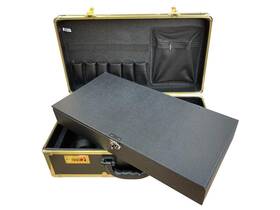 Nnitek Pb1532-g Big Space Barber Box Double Layer Case Gold Color Two