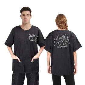Noverlife F18367-nl-us Professional Pet Grooming Smock Water Resistant Anti-static Be