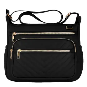600101blk Oaboia Crossbody Purse For Women Travel Large Rfid Anti-theft Shoulder Ba