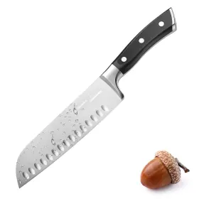 6617 Oaksware 7 Inch Santoku Knife Razor Sharp Kitchen Cutting Chopping Che... Fast Ship