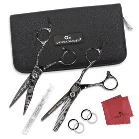 32469 Olivia Garden Dragon 6.25 Inch Razor Sharp Shear And Thinner Case