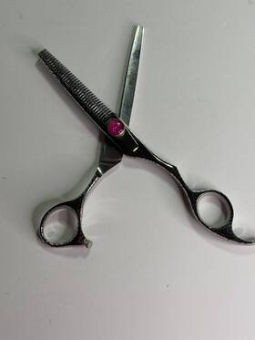 Olivia Garden 635s2 Silkcut Thinning Scissors Stainless Steel Handmade Silver