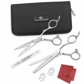 640-skpc01 Olivia Garden New Silkcutpro Shear And Thinner Zipper Case Deal Sz 5.75 Inch Kit