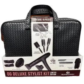 Olivia Garden 752110200213 Og Deluxe Stylist Kit Limited Edition 18 Piece Shears And Tools New