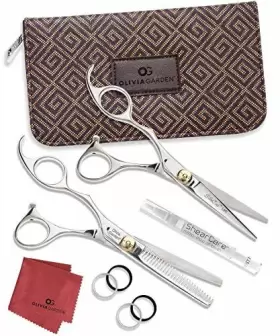 Olivia Garden 752110640194 New Silkcut Professional Hairdressing Left Handed Silver Sz 5.75