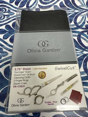 Olivia Garden 752110640705 New Swivelcut 5.75 Inch Hair Shearr And Razor Left Handed Sw-c02h