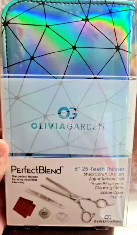 Pb-c01 Olivia Garden Perfect Blend 6 Inch 25 Teeth Thinner Brand New In Package Pb-c01 Olivia Garden Perfect Blend 6 Inch 25 Teeth Thinner Brand New In Package