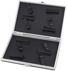 0705jdz Olpchee Black Scissors Holder For Salon Lightweight Portable Pu Leather Case 22x15cm
