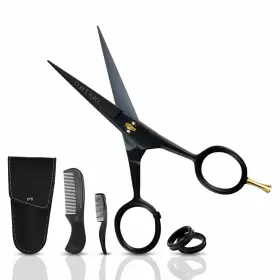 Ontaki 810103871922 5 Inch German Beard Scissors And Mustache - 2 Combs Comb