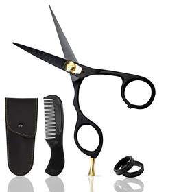 Ontaki Eb-on-051-parent Hair Cutting Scissors - 5.5 In Ergonomic Black Left Handed 420c Ja