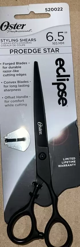 520022 Oster Styling Shears Proedge Star 6.5 Inch Eclipse #520022 New