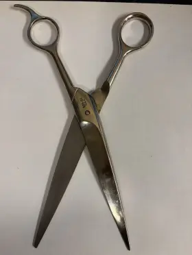 928-34 Oster Vintage 6 In Stainless Steel Hair Shears Silver Finger Rest Stork 928-34 Oster Vintage 6 In Stainless Steel Hair Shears Silver Finger Rest Stork