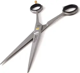 Oz-hc-001 Ozzar Professional Hair Cutting Scissors Barber Scissors/shears - 440c Carbon Rei