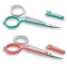 Pafason 634769759550 Stainless Steel Curved And Straight Eyebrow Gromming Scissor Set With Safety