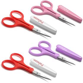 Pafason 738628278333 Small Travel Craft Scissors Set Straight Curved Tip All Purpose For S