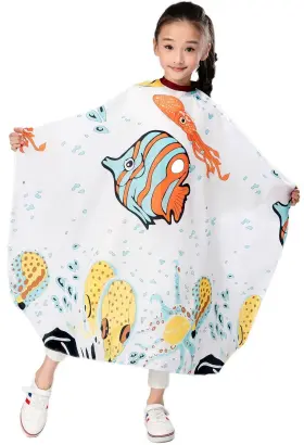 Sw030 Perfehair Kids Haircut Salon Cape Hair Cutting Shampoo Styling Capes Cloth For Child